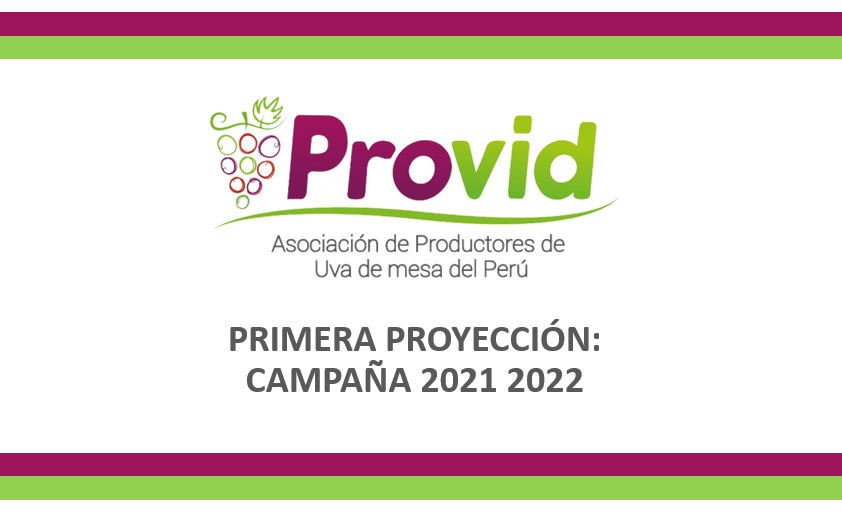 PRIMERA PROYECCIÓN DE LA CAMPAÑA 2021 – 2022