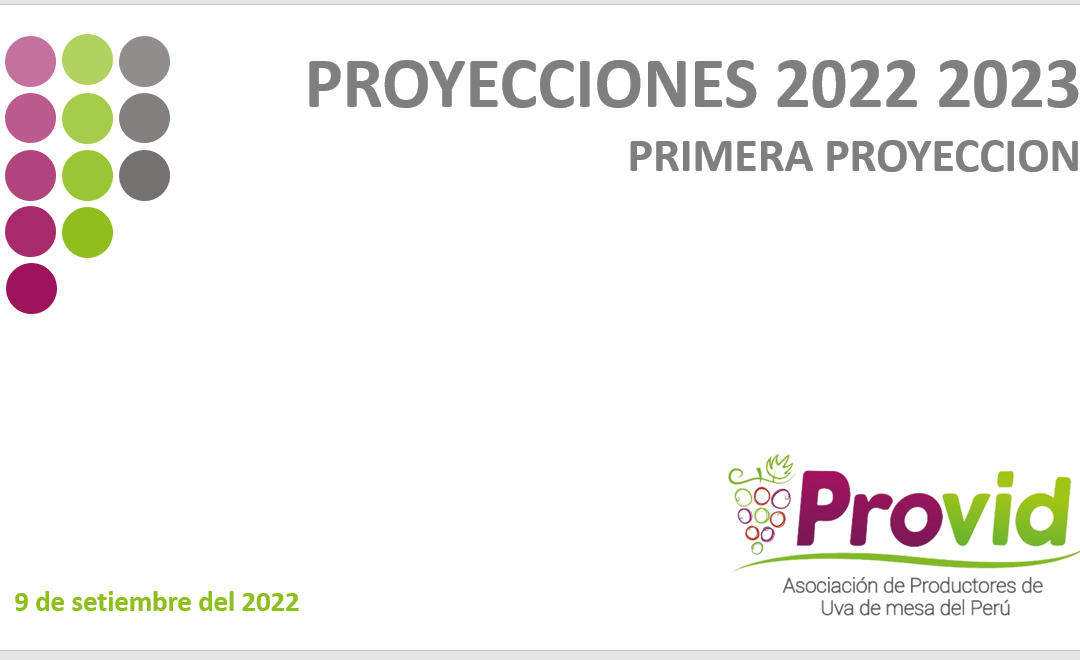 PRIMERA PROYECCIÓN DE LA CAMPAÑA 2022 – 2023